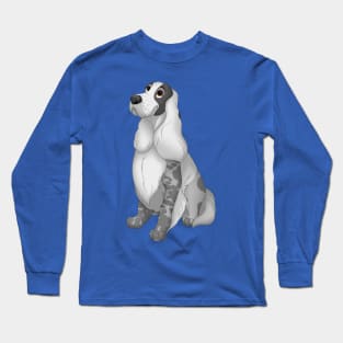 Blue Roan English Cocker Spaniel Dog Long Sleeve T-Shirt